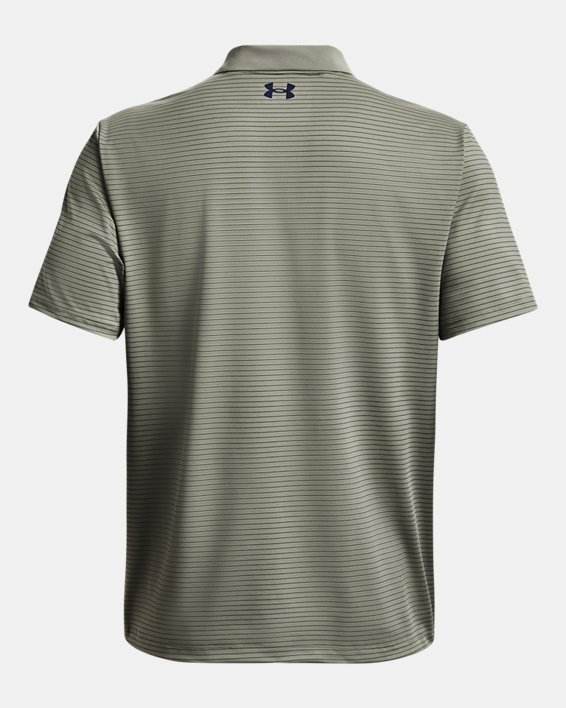 เสื้อโปโล UA Performance 3.0 Stripe สำหรับผู้ชาย in Green image number 5